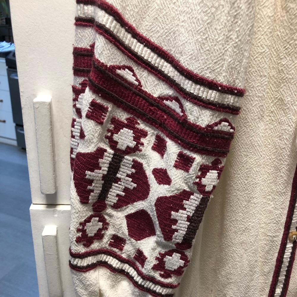 Free People Cream Embroidered Tunic Top - Picture 9 of 9